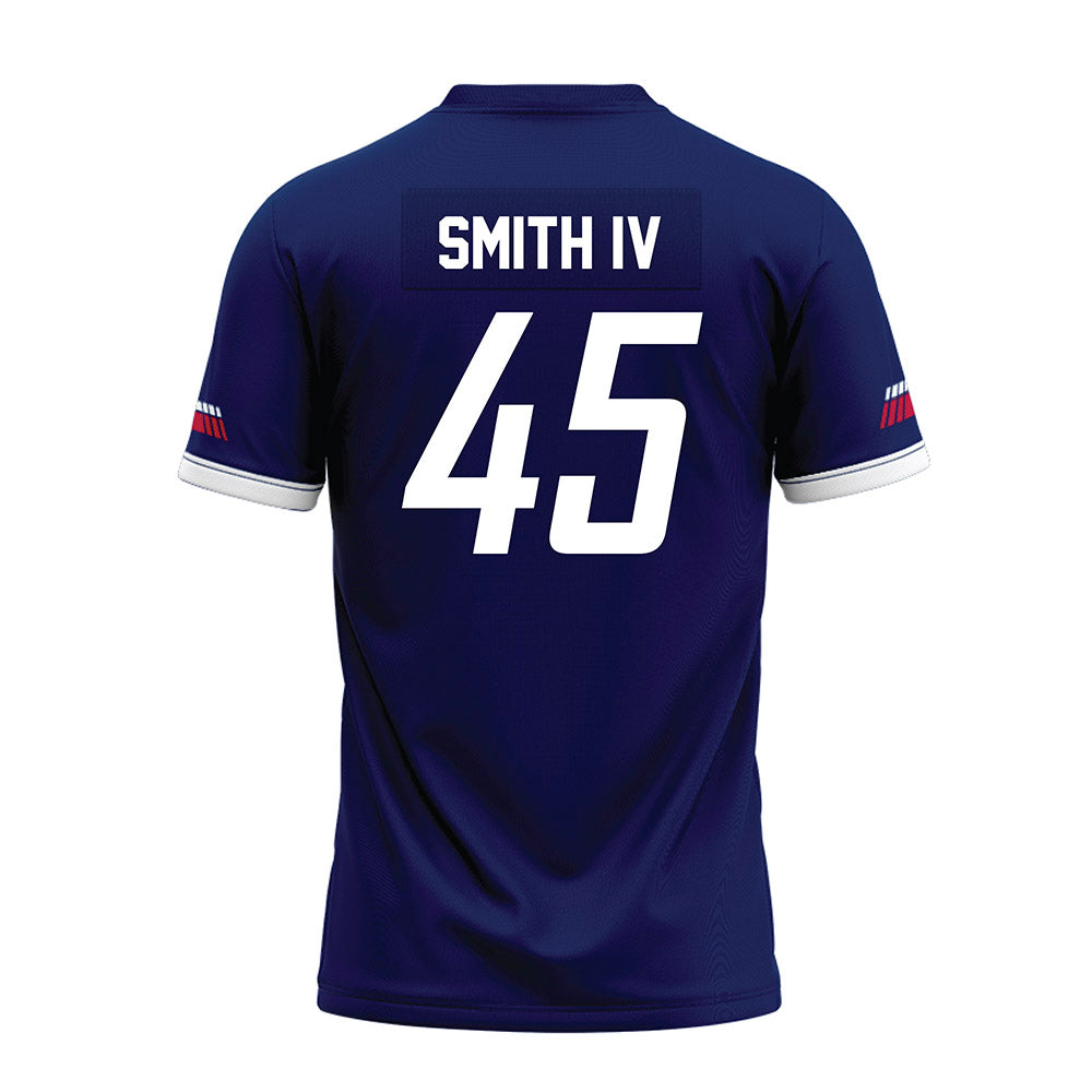 South Alabama - NCAA Football : Edward Smith IV - Blue Premium Football Jersey-1