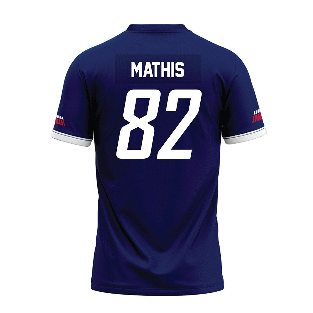 South Alabama - NCAA Football : Julius Mathis - Blue Premium Football Jersey-1