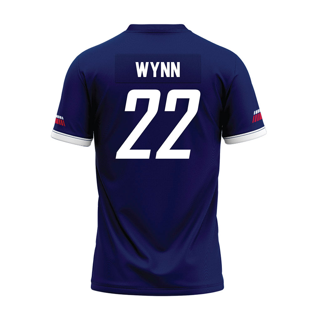 South Alabama - NCAA Football : Caleb Wynn - Blue Premium Football Jersey-1