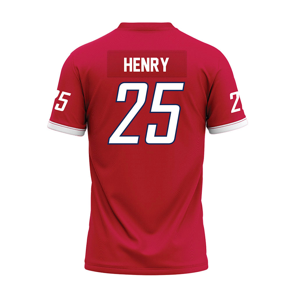 South Alabama - NCAA Football : TreMon Henry - Red Premium Football Jersey-1