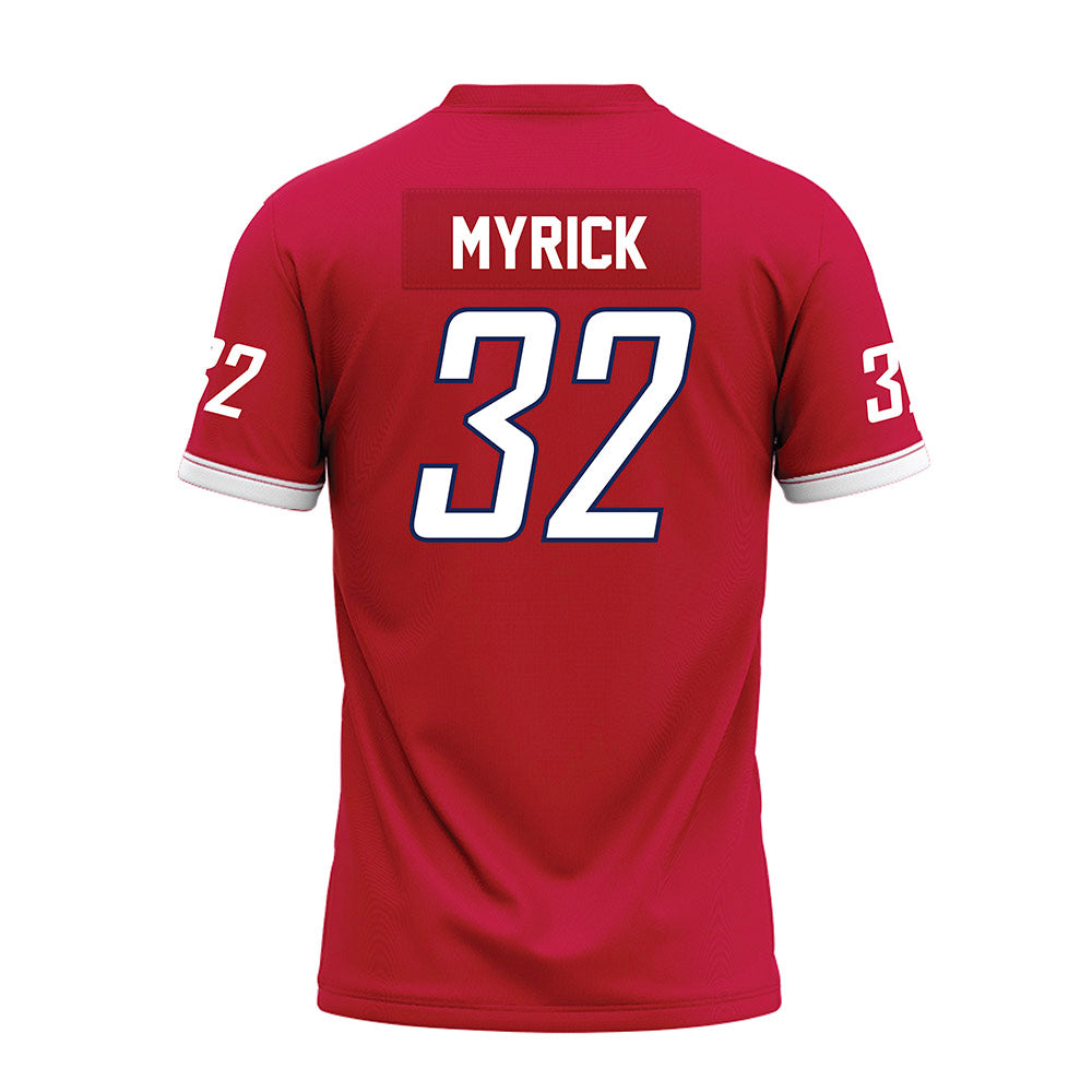 South Alabama - NCAA Football : Blayne Myrick - Red Premium Football Jersey-1