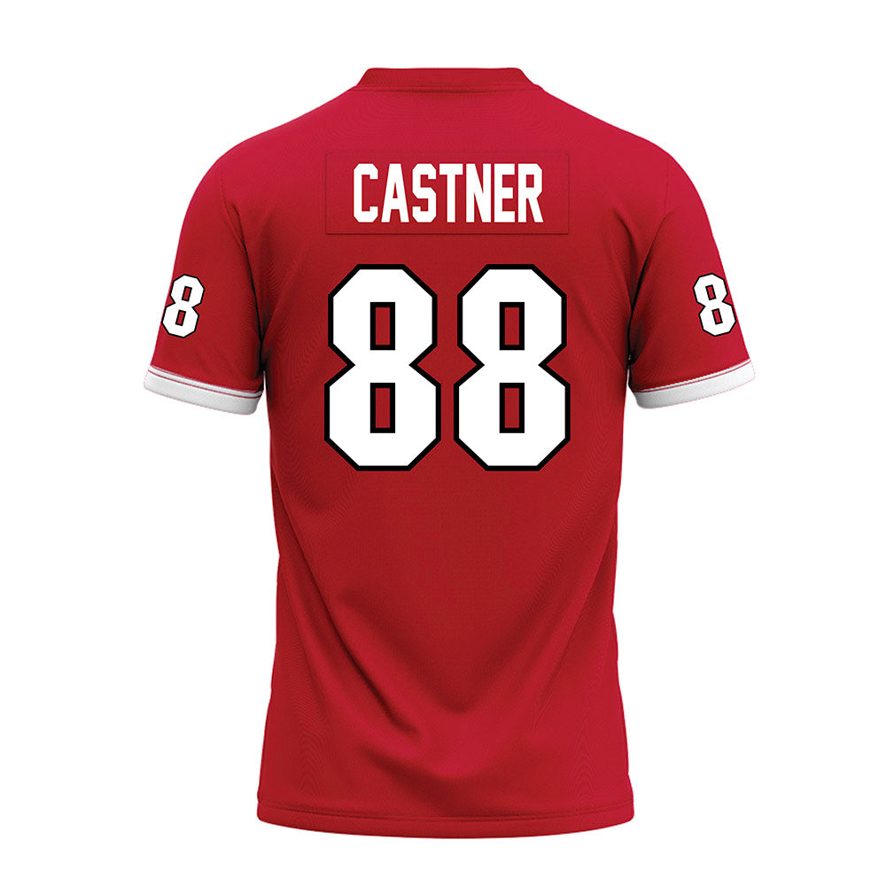 Miami of Ohio - NCAA Football : CJ Castner - 2023 Red Premium Football Jersey-1