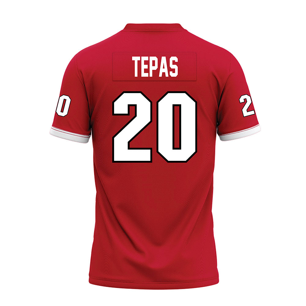 Miami of Ohio - NCAA Football : Ian Tepas - 2023 Red Premium Football Jersey-1