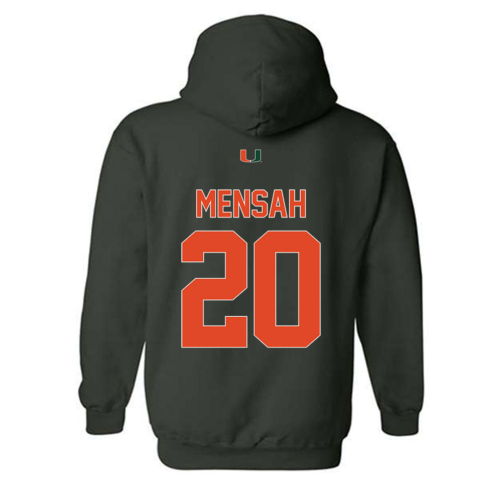 Miami - NCAA Women's Soccer : Grace Mensah - Classic Shersey Hooded Sweatshirt-1