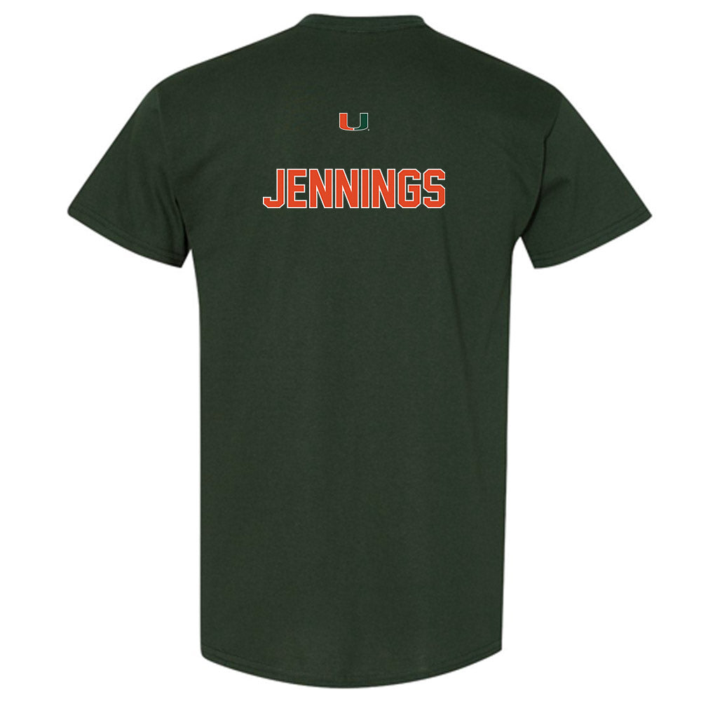 Miami - NCAA Women's Track & Field : Brittney Jennings - Classic Shersey T-Shirt-1