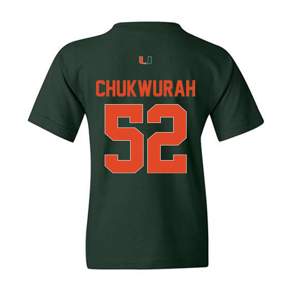 Miami - NCAA Football : Isaac Chukwurah - Classic Shersey Youth T-Shirt-1