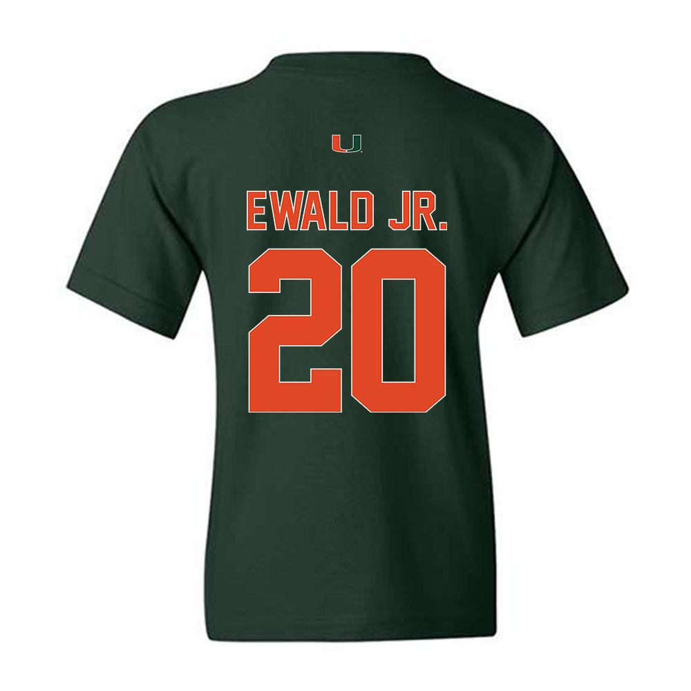 Miami - NCAA Football : Chris Ewald Jr. - Classic Shersey Youth T-Shirt-1