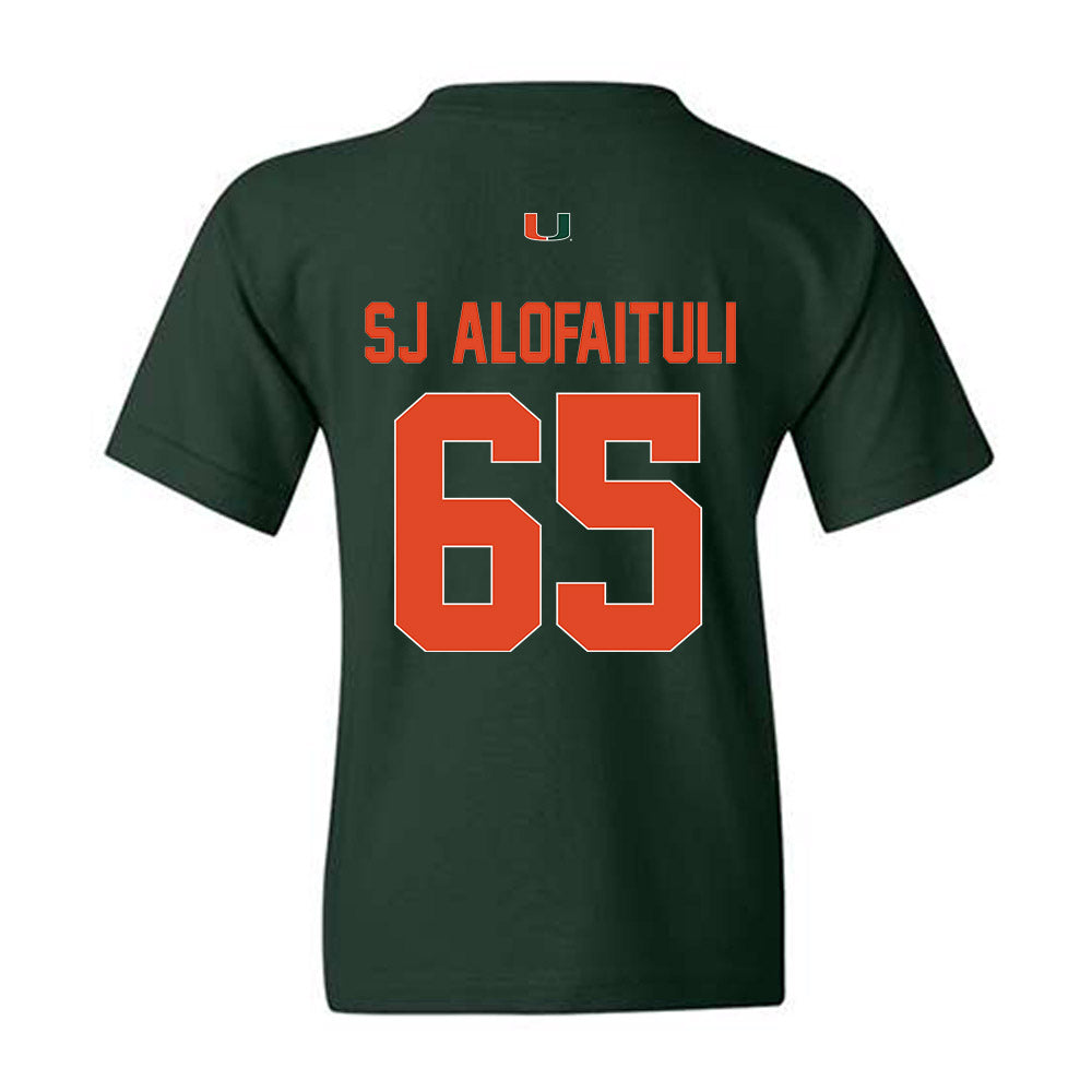 Miami - NCAA Football : Seuseu "SJ" Alofaituli - Classic Shersey Youth T-Shirt-1
