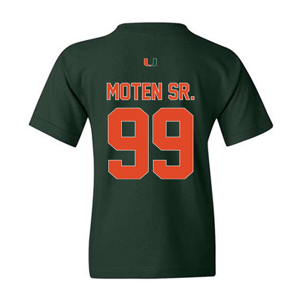 Miami - NCAA Football : Ahmad Moten Sr. - Classic Shersey Youth T-Shirt-1