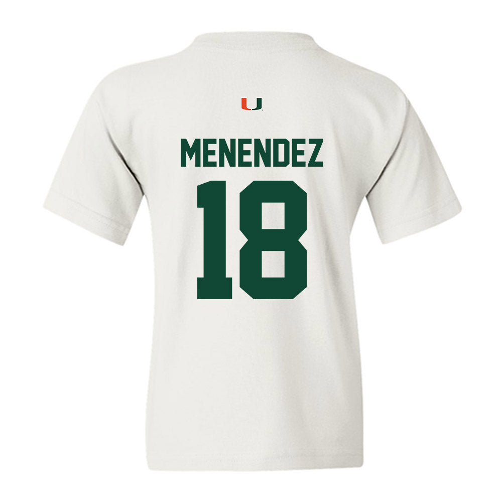 Miami - NCAA Baseball : Frank Menendez - Classic Shersey Youth T-Shirt-1