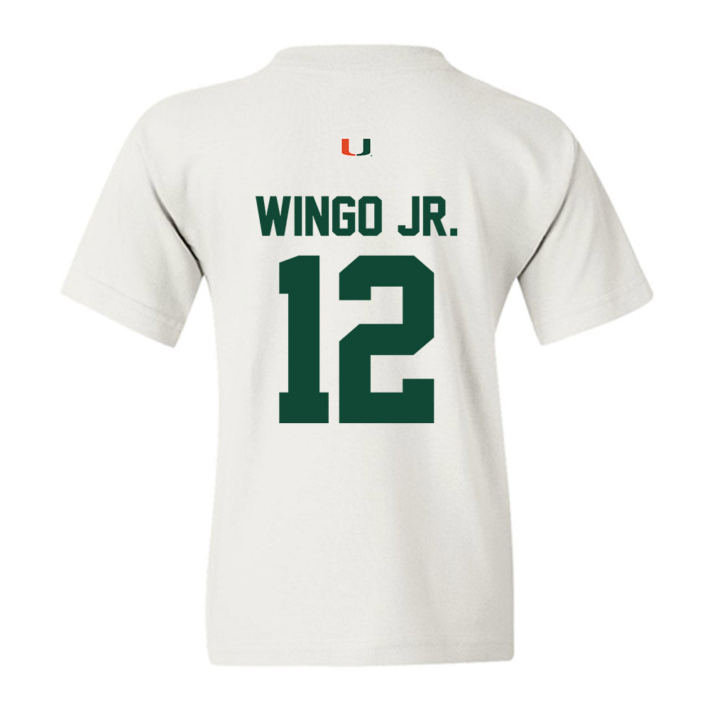 Miami - NCAA Football : Somourian Wingo Jr. - Classic Shersey Youth T-Shirt-1