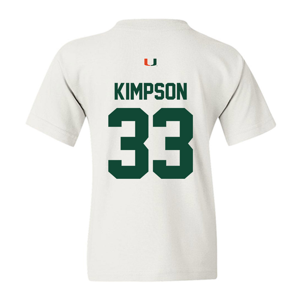 Miami - NCAA Women's Basketball : Amarachi Kimpson - Classic Shersey Youth T-Shirt-1