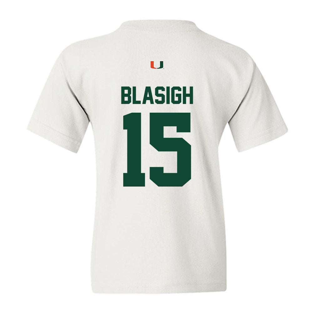 Miami - NCAA Women's Basketball : Vittoria Blasigh - Classic Shersey Youth T-Shirt-1