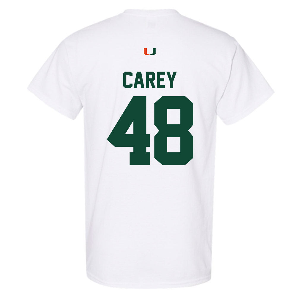 Miami - NCAA Women's Soccer : sage carey - Classic Shersey T-Shirt-1