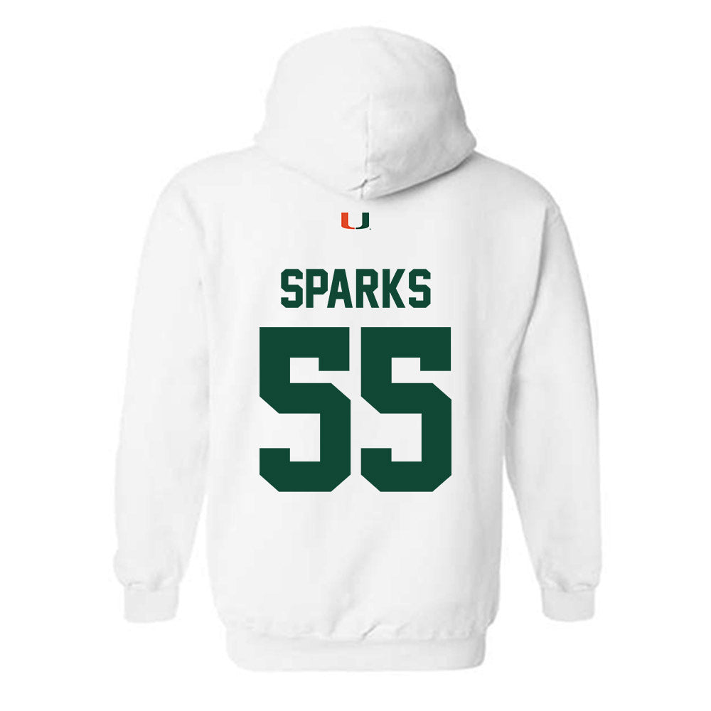 Miami - NCAA Football : JJ Sparks - Classic Shersey Hooded Sweatshirt-1