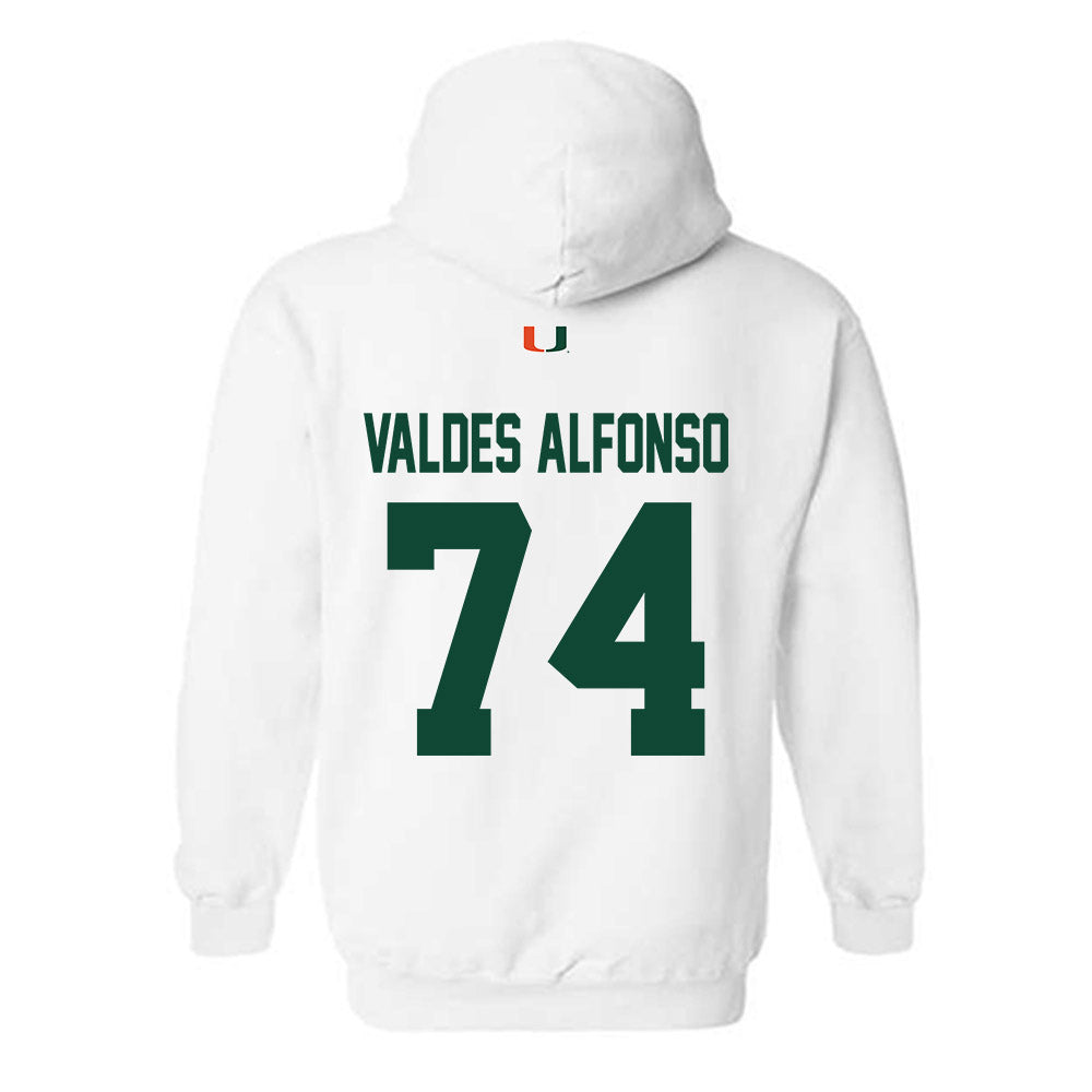Miami - NCAA Football : Yerovi Valdes Alfonso - Classic Shersey Hooded Sweatshirt-1