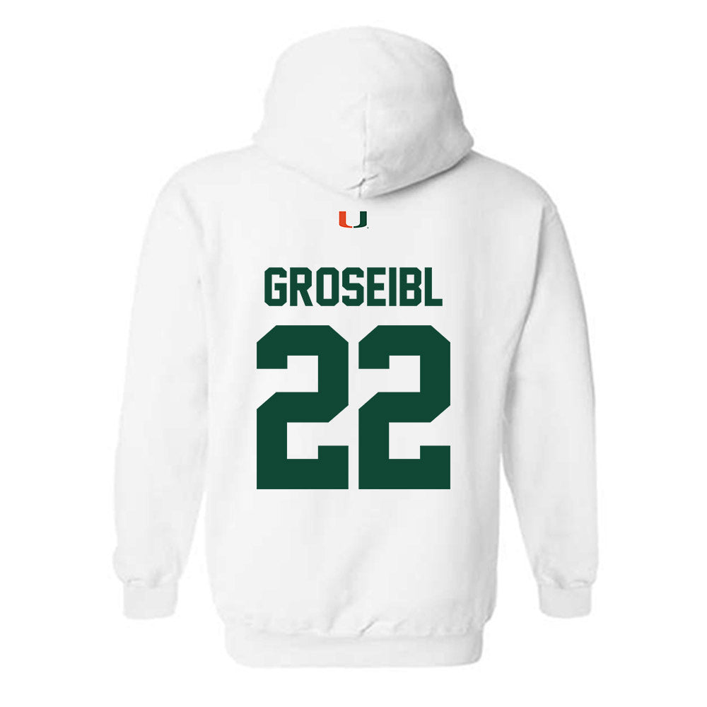 Miami - NCAA Women's Soccer : Sara Groseibl - Classic Shersey Hooded Sweatshirt-1