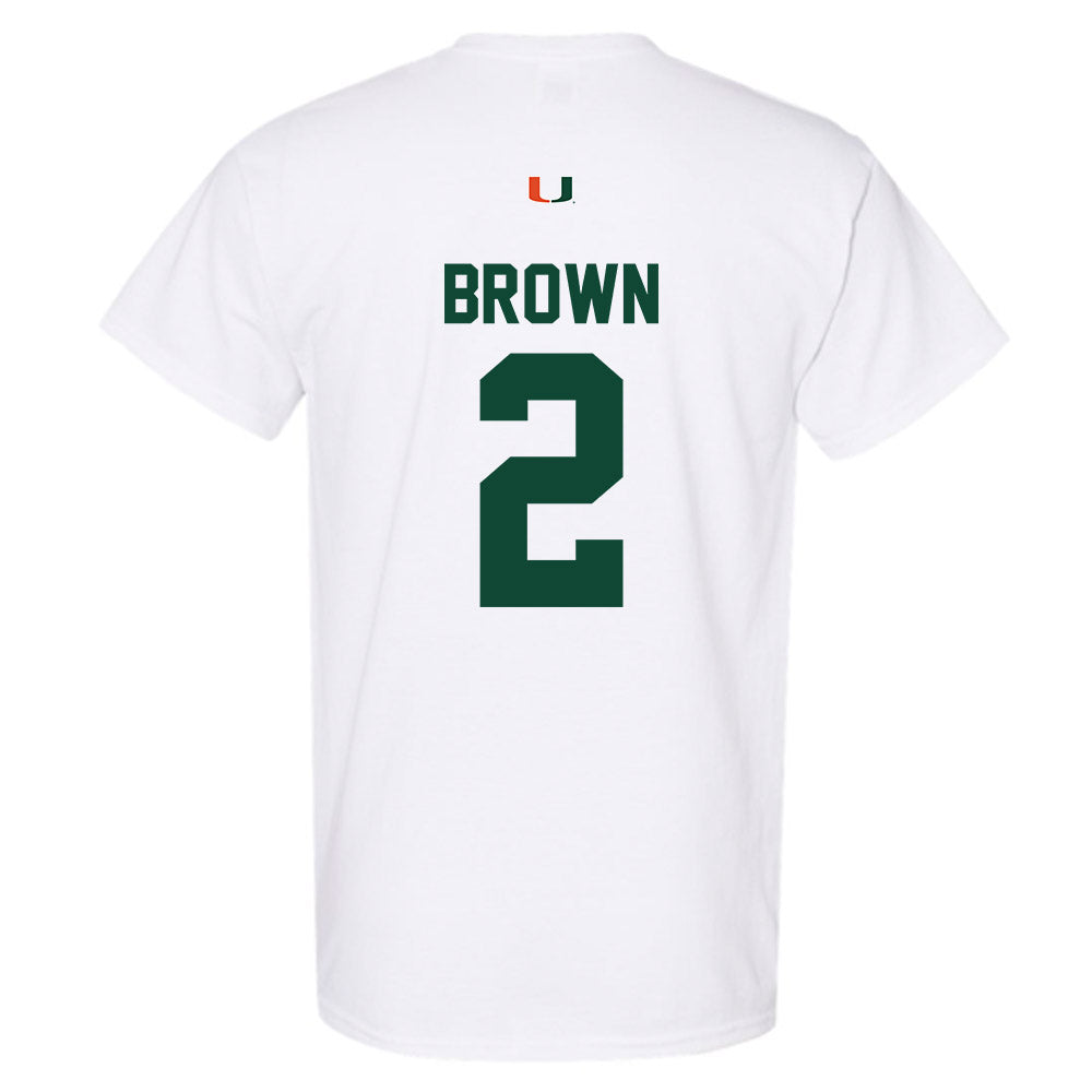 Miami - NCAA Football : Damari Brown - Classic Shersey T-Shirt-1