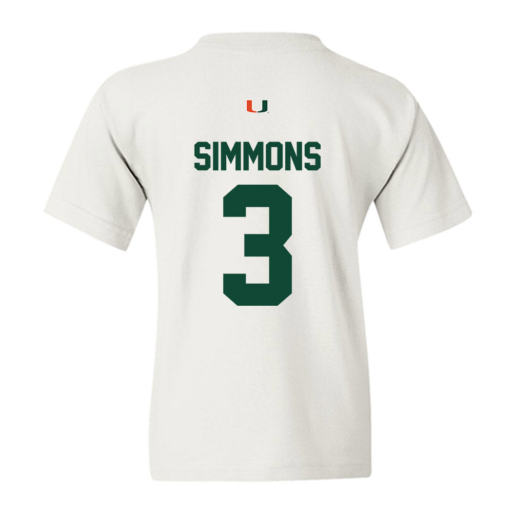Miami - NCAA Women's Soccer : Noelle Simmons - Classic Shersey Youth T-Shirt-1