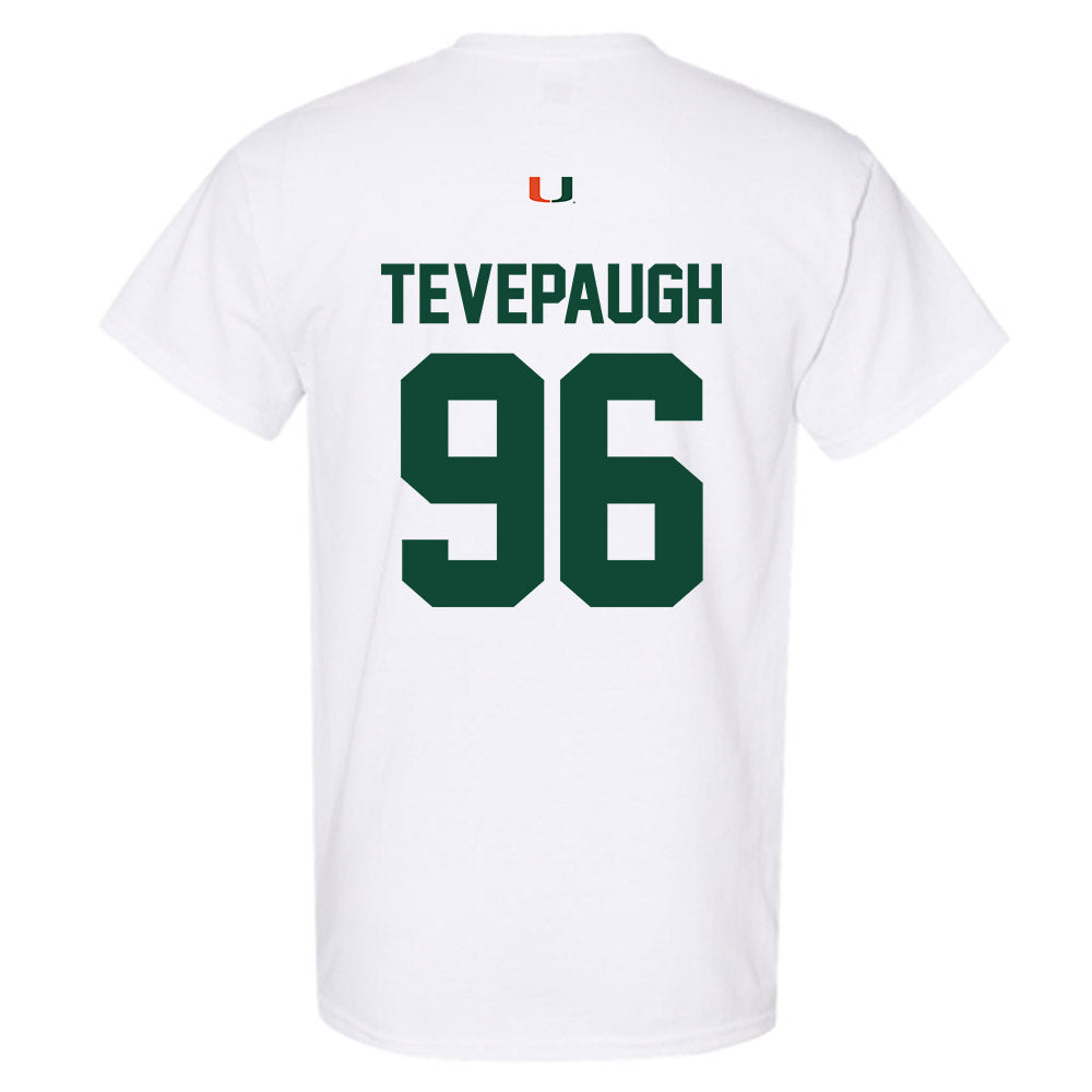Miami - NCAA Football : Tucker Tevepaugh - Classic Shersey T-Shirt-1