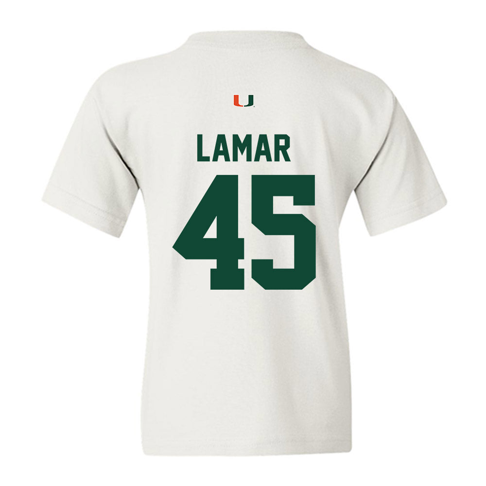 Miami - NCAA Football : Braylon Lamar - Classic Shersey Youth T-Shirt-1