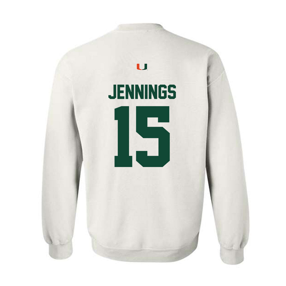 Miami - NCAA Football : Brody Jennings - Classic Shersey Crewneck Sweatshirt-1