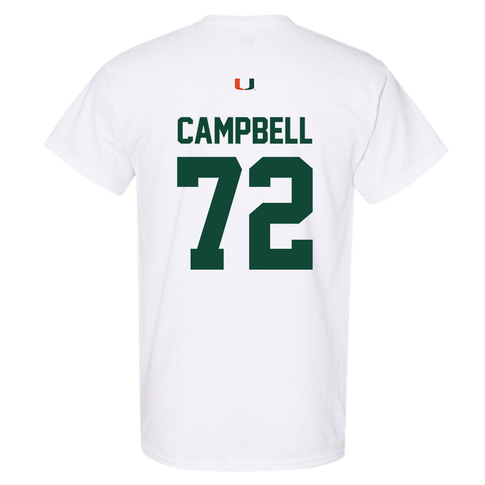 Miami - NCAA Football : Demetrius Campbell - Classic Shersey T-Shirt-1
