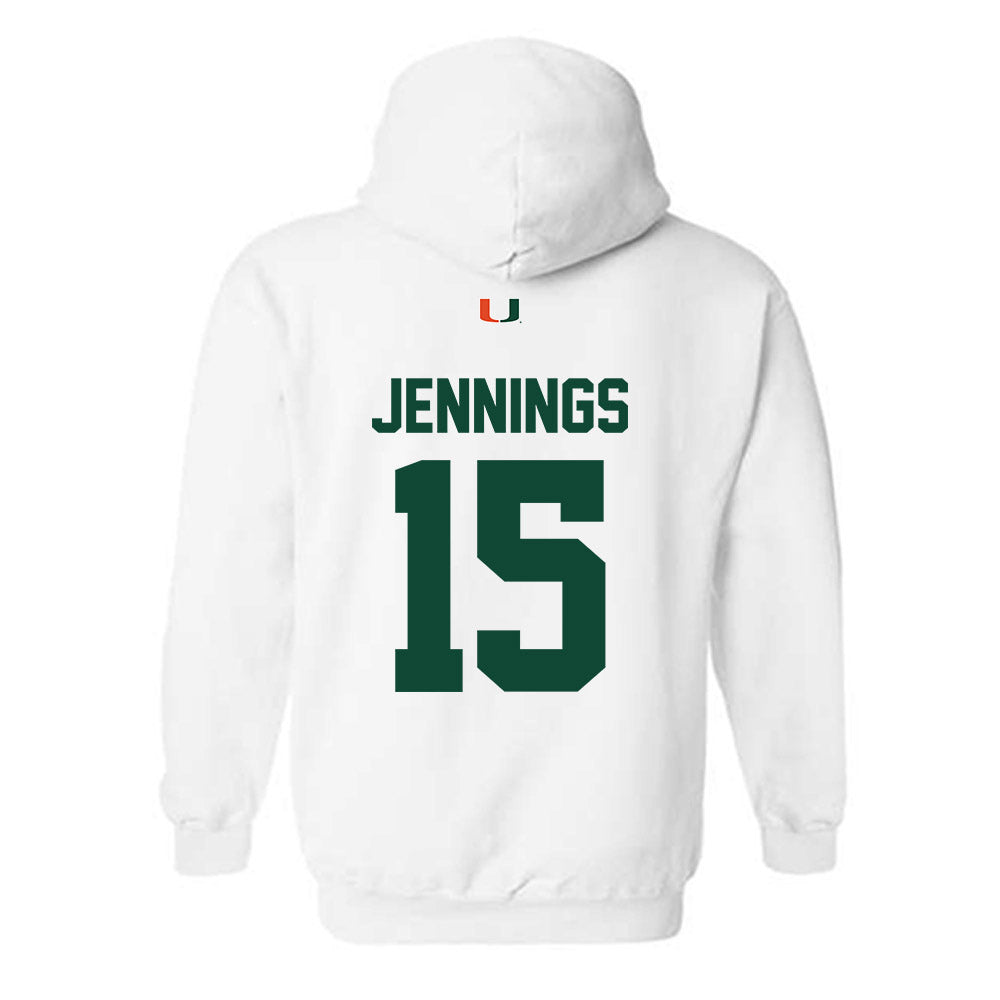 Miami - NCAA Football : Brody Jennings - Classic Shersey Hooded Sweatshirt-1
