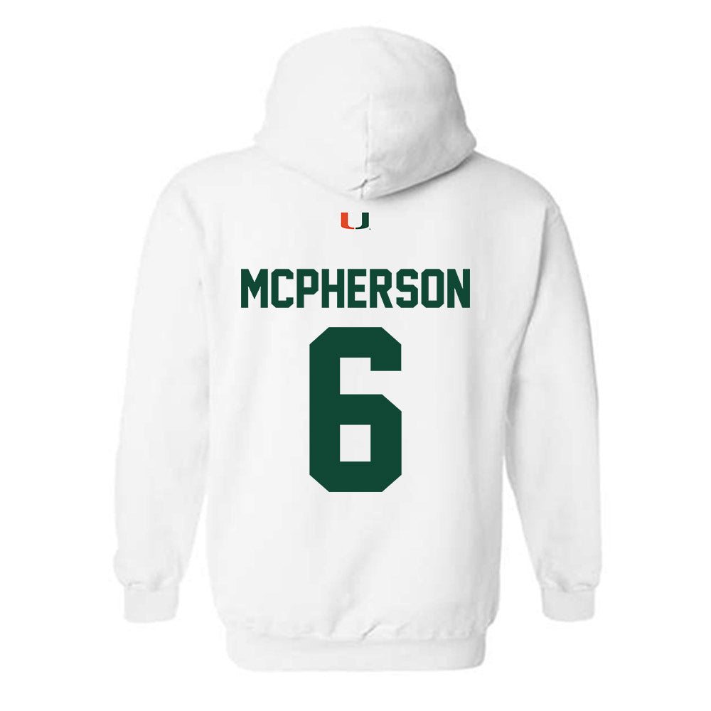 Miami - NCAA Women's Soccer : Jaileah Mcpherson - Classic Shersey Hooded Sweatshirt-1