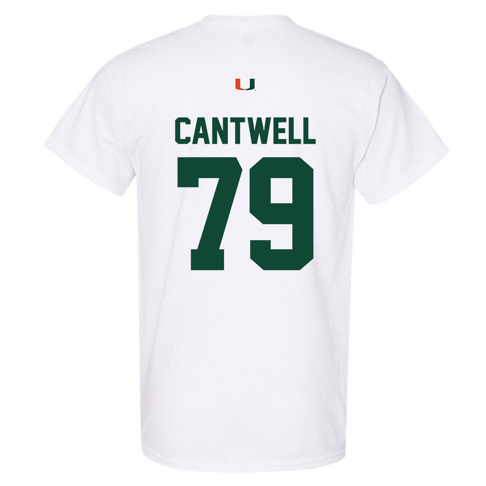 Miami - NCAA Football : Jackson Cantwell - Classic Shersey T-Shirt-1