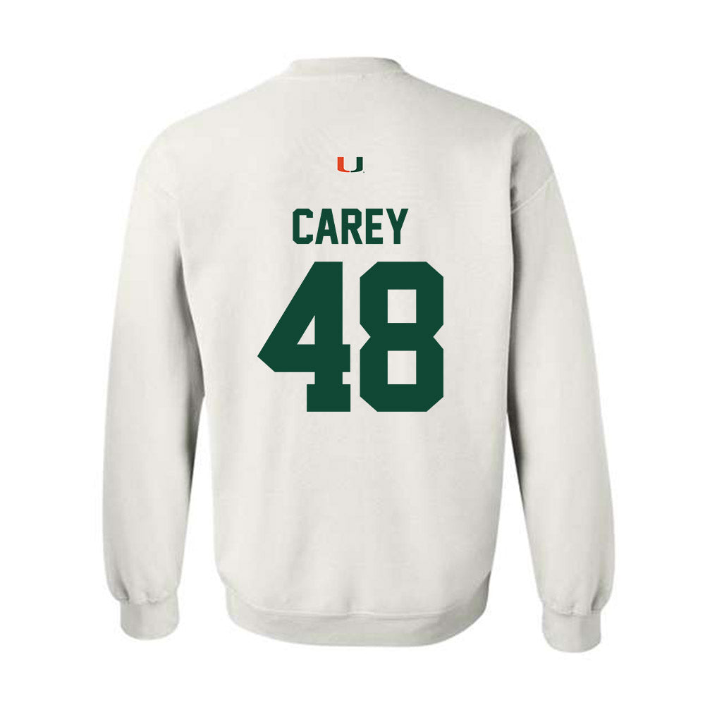 Miami - NCAA Women's Soccer : sage carey - Classic Shersey Crewneck Sweatshirt-1