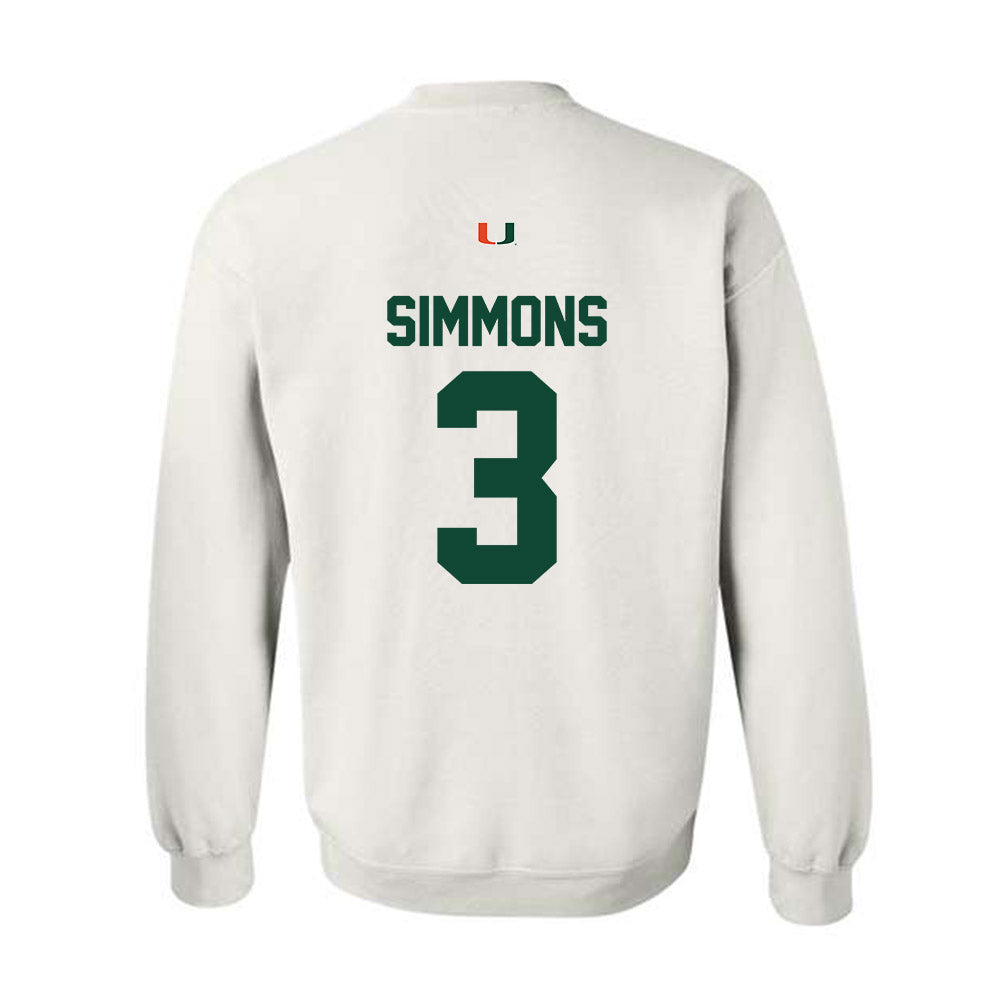 Miami - NCAA Women's Soccer : Noelle Simmons - Classic Shersey Crewneck Sweatshirt-1