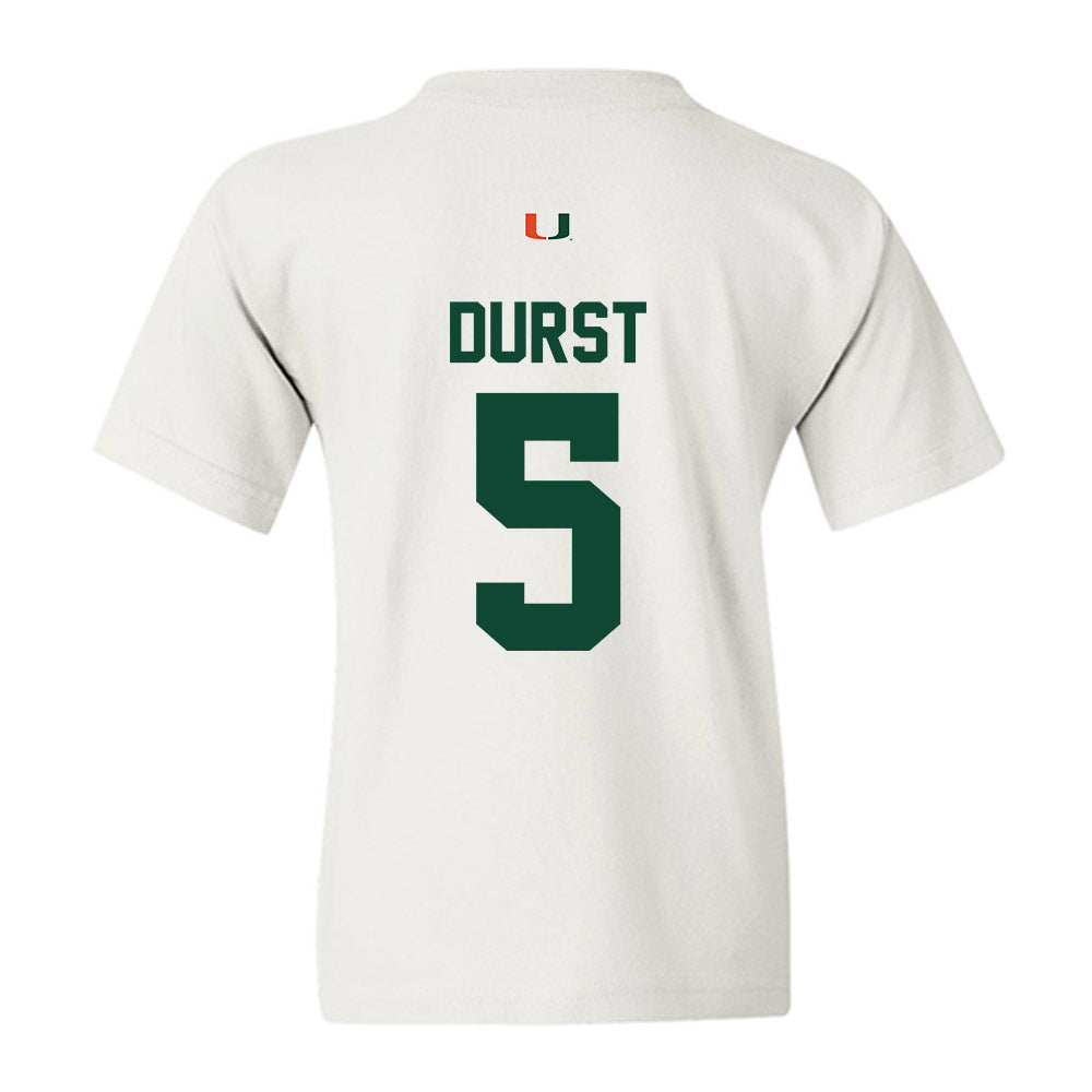 Miami - NCAA Women's Volleyball : Olivia Durst - Classic Shersey Youth T-Shirt-1