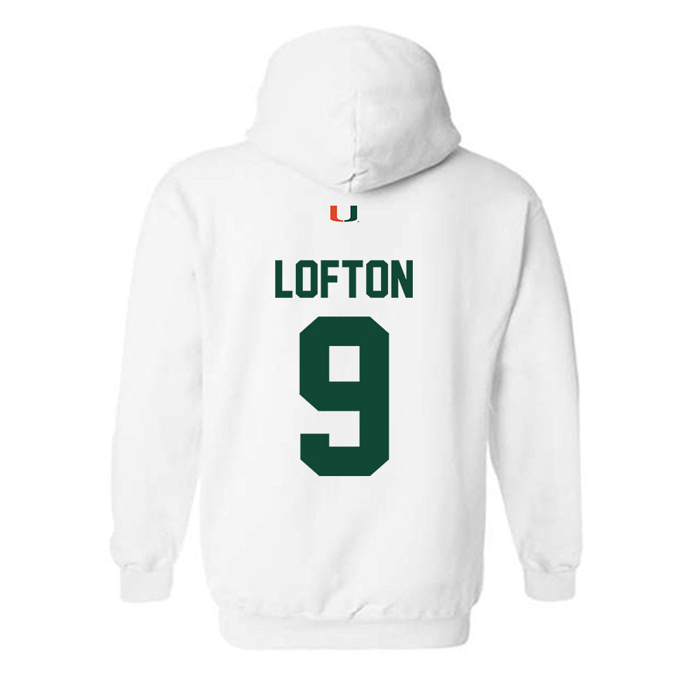 Miami - NCAA Football : Elija Lofton - Classic Shersey Hooded Sweatshirt-1