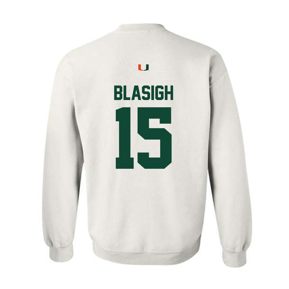 Miami - NCAA Women's Basketball : Vittoria Blasigh - Classic Shersey Crewneck Sweatshirt-1