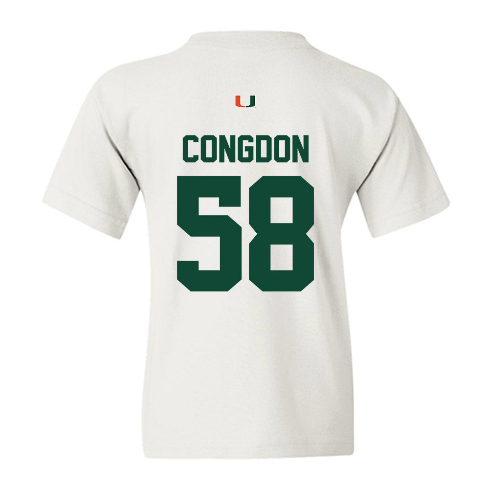 Miami - NCAA Football : Ben Congdon - Classic Shersey Youth T-Shirt-1