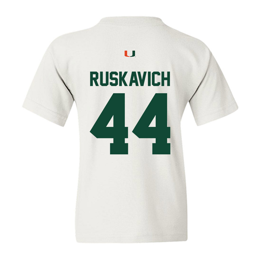 Miami - NCAA Football : Owen Ruskavich - Classic Shersey Youth T-Shirt-1