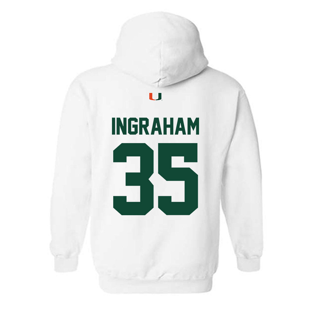 Miami - NCAA Football : Monroe Ingraham - Classic Shersey Hooded Sweatshirt-1