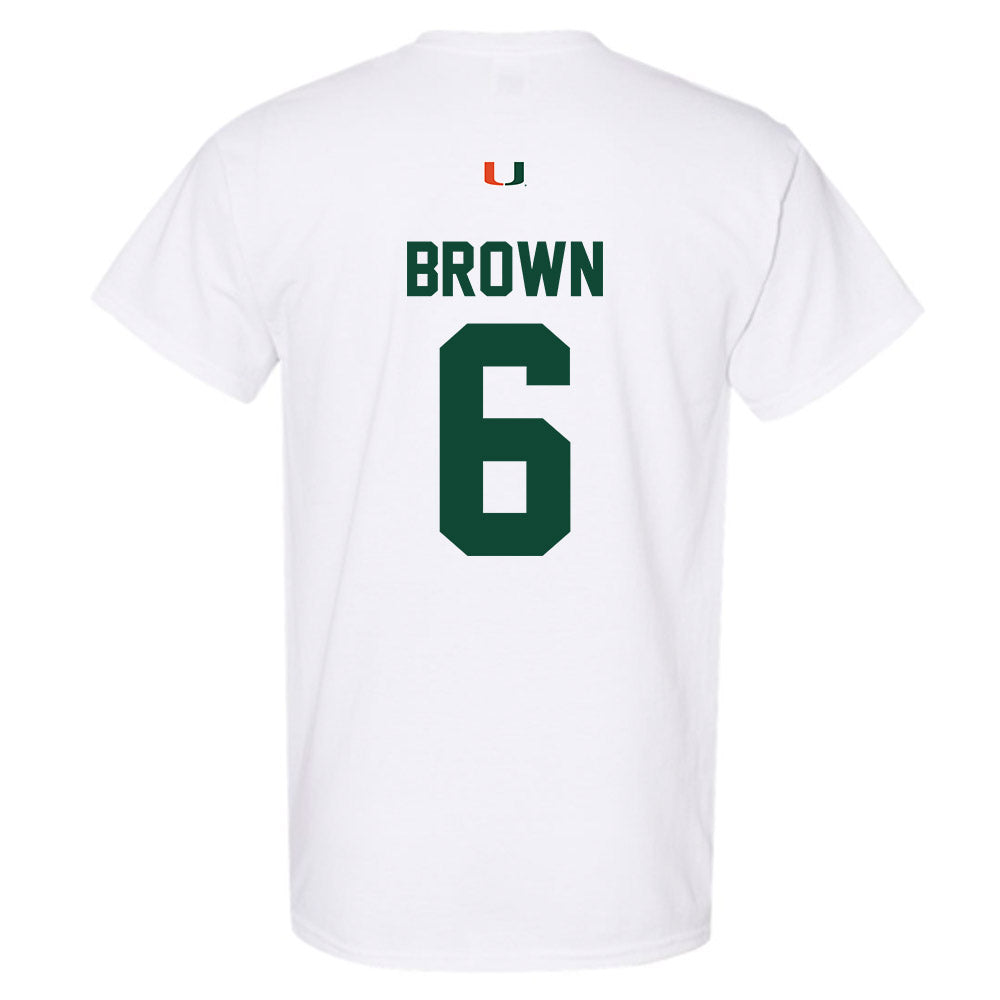 Miami - NCAA Football : CharMar Brown - Classic Shersey T-Shirt-1