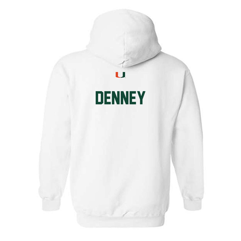 Miami - NCAA Women's Track & Field : Olivia Denney - Classic Shersey Hooded Sweatshirt-1