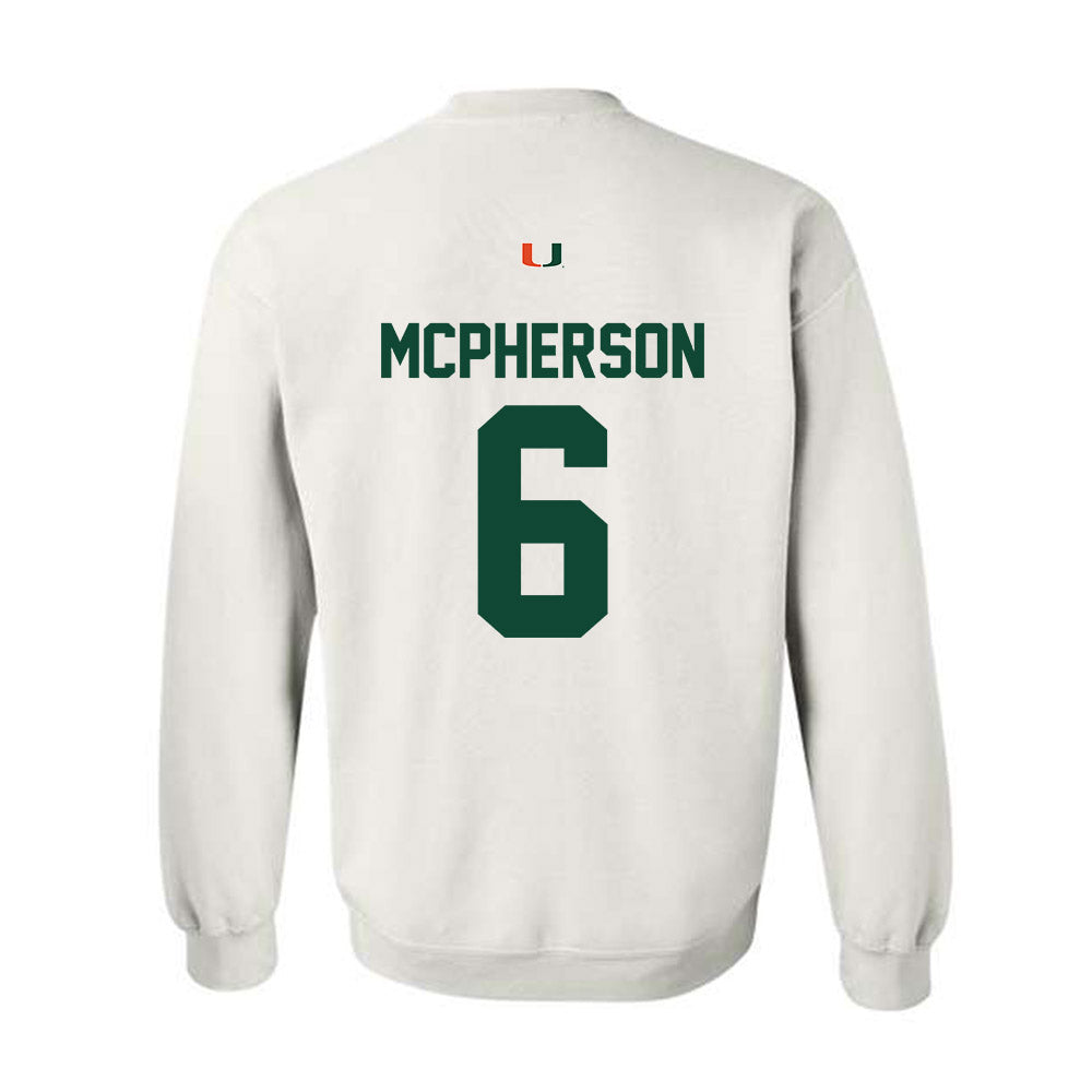 Miami - NCAA Women's Soccer : Jaileah Mcpherson - Classic Shersey Crewneck Sweatshirt-1