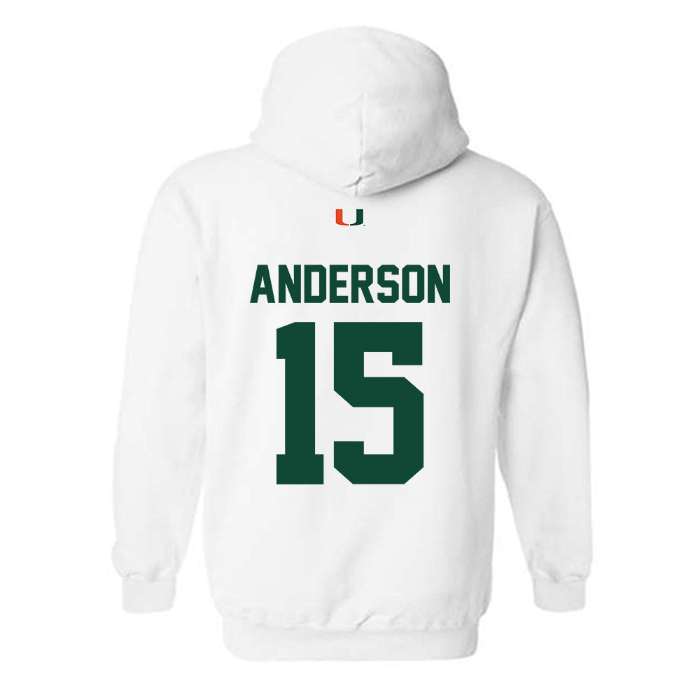 Miami - NCAA Football : Judd Anderson - Classic Shersey Hooded Sweatshirt-1