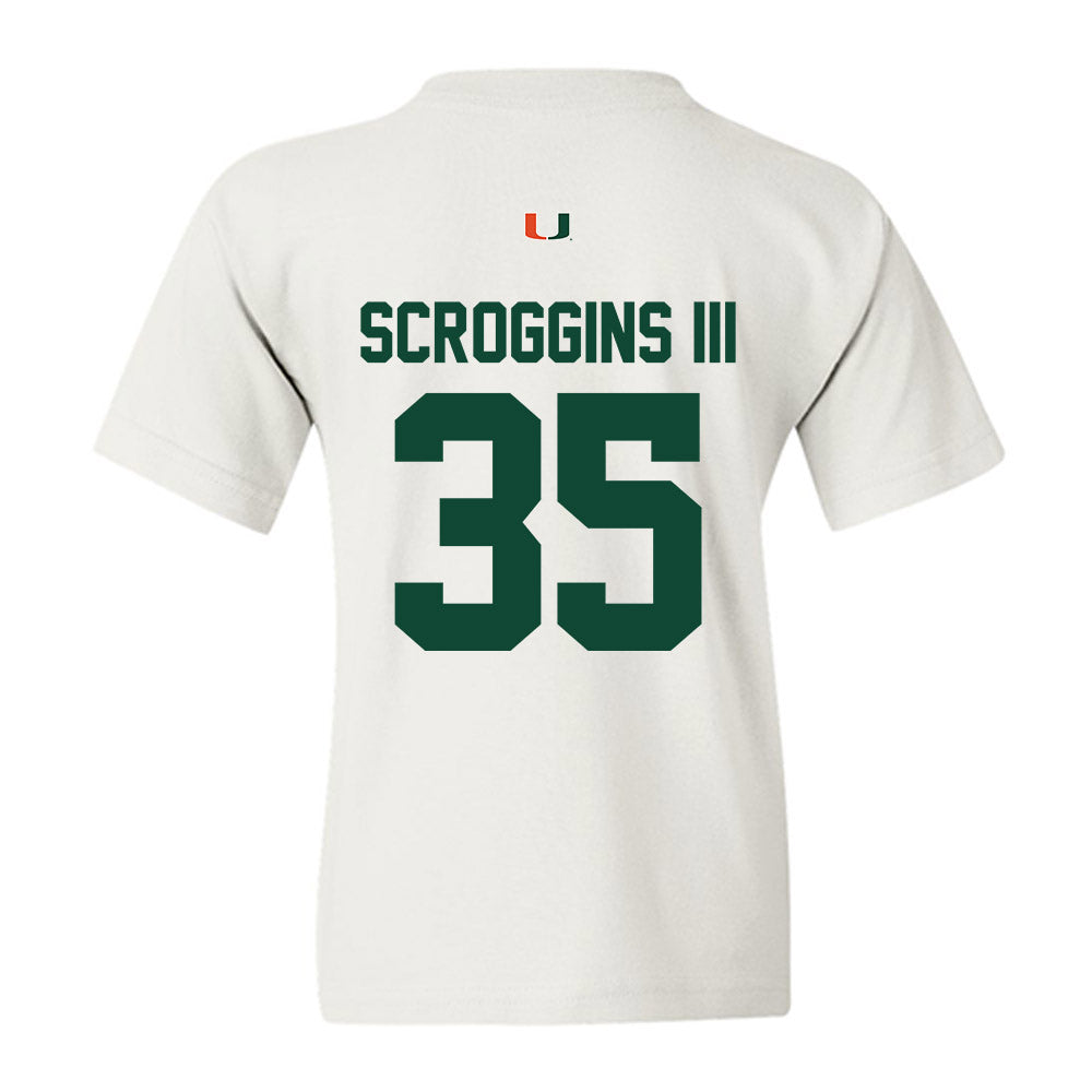 Miami - NCAA Football : Herbert Scroggins III - Classic Shersey Youth T-Shirt-1