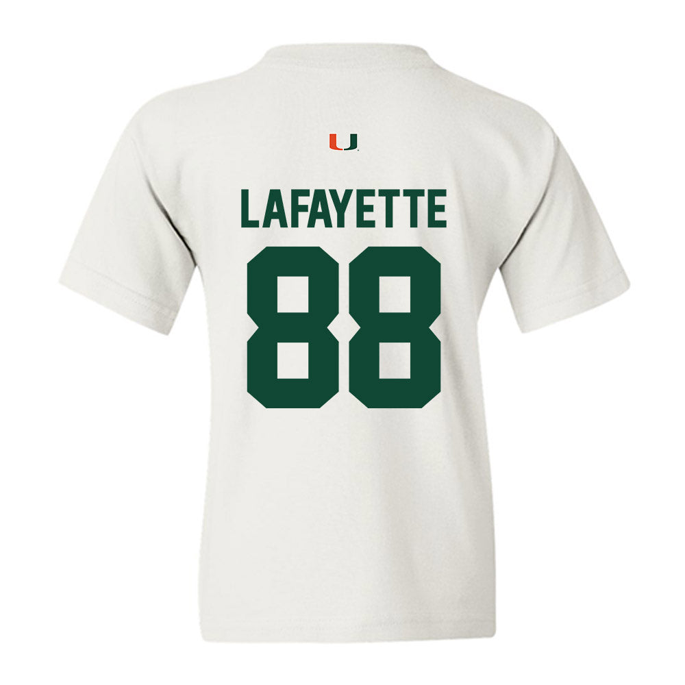 Miami - NCAA Football : DeAnthony Lafayette - Classic Shersey Youth T-Shirt-1