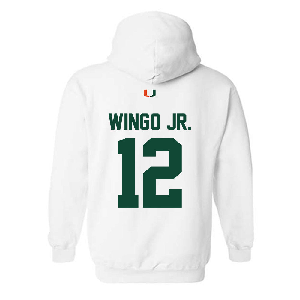Miami - NCAA Football : Somourian Wingo Jr. - Classic Shersey Hooded Sweatshirt-1