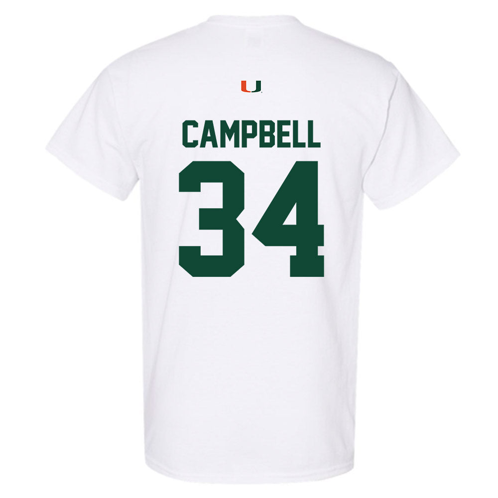 Miami - NCAA Football : Jordan Campbell - Classic Shersey T-Shirt-1