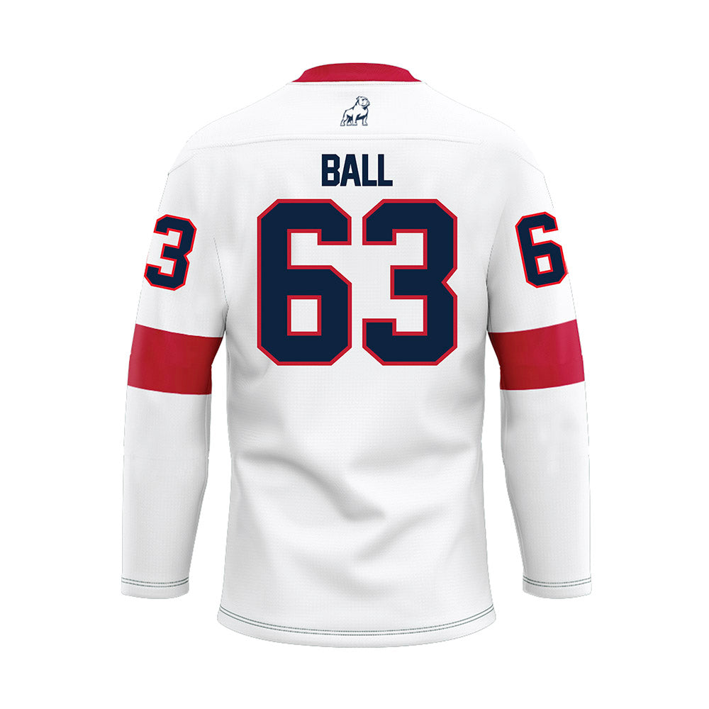 Samford - NCAA Football : Beau Ball - White Hockey Jersey-1