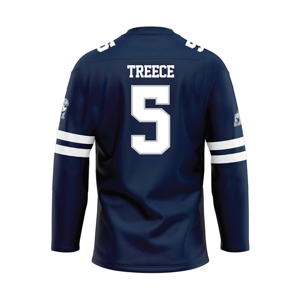 Samford - NCAA Softball : Olivia Treece - Blue Hockey Jersey-1