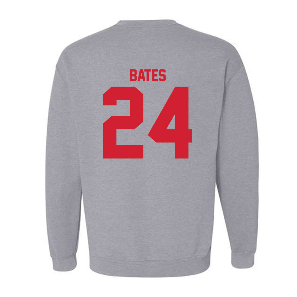 Louisiana - NCAA Football : Lake Bates - Classic Shersey Crewneck Sweatshirt-1