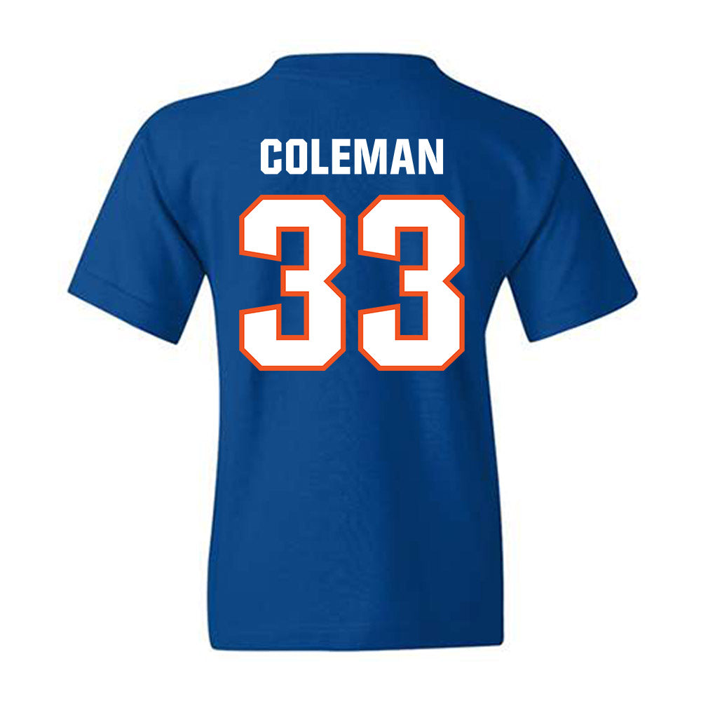 Florida - NCAA Football : DJ Coleman - Replica Shersey Youth T-Shirt-1
